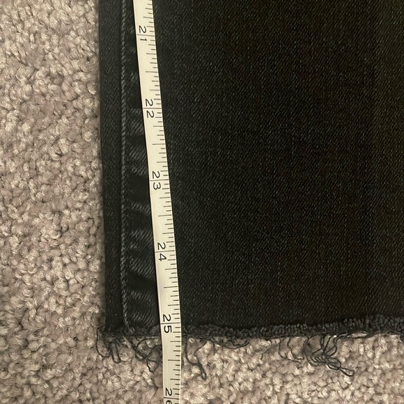 Mavi Ada Mid Rise Distressed Dark Smoke Grey Boyfriend Jeans 24X27 - Picture 10 of 10